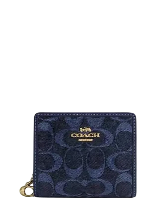 Coach Snap Wallet In Signature Chenille