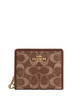 Coach Snap Wallet In Signature Chenille Vintage Brown
