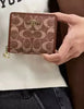 Coach Snap Wallet In Signature Chenille Vintage Brown