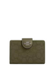 Coach Snap Wallet In Signature Jacquard Olive Drab