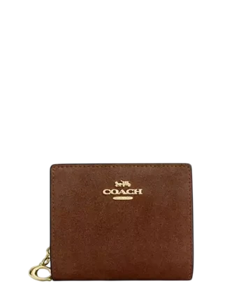 Coach Snap Wallet Warm Brown