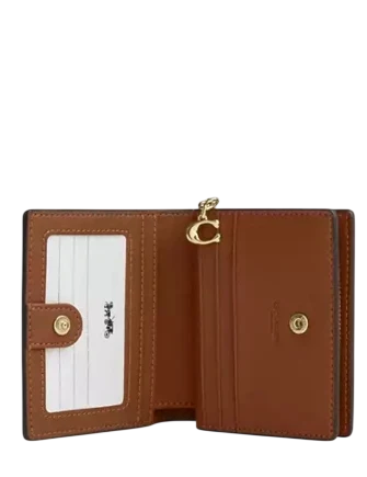Coach Snap Wallet Warm Brown