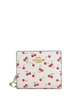 Coach Snap Wallet With Cherry Print Chalk