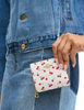 Coach Snap Wallet With Cherry Print Chalk