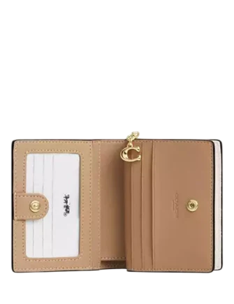 Coach Snap Wallet With Cherry Print Chalk