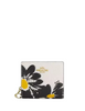 Coach Snap Wallet With Floral Print Chalk