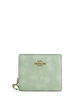 Coach Snap Wallet With Floral Print Pale Green