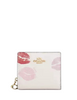 Coach Snap Wallet With Lips Print Chalk