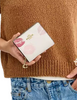 Coach Snap Wallet With Lips Print Chalk