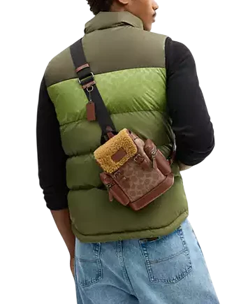 Coach Sprint Sling Pack In Signature Canvas Tan