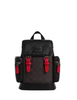 Coach Sprint Sling Pack In Signature Canvas Walnut Bold Red
