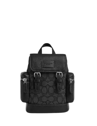 Coach ブラック スリングバッグ Coach Sprint Sling Pack In Signature Jacquard | Brixton Baker