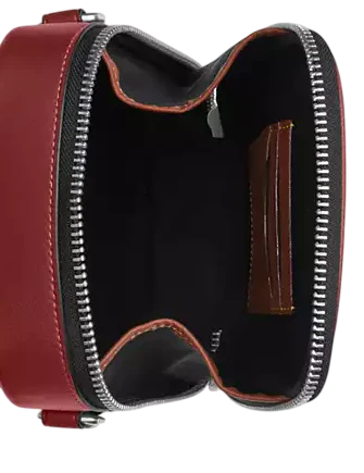 Coach Stanton Crossbody Bag In Signature Denim Ruby Red