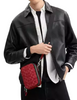 Coach Stanton Crossbody Bag In Signature Denim Ruby Red
