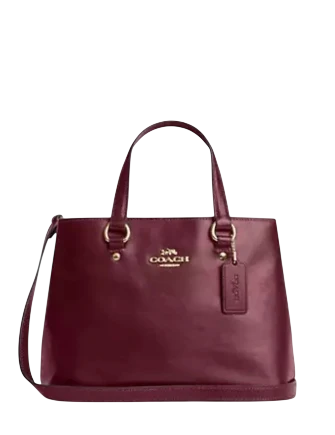 Coach Station Carryall Bag Dark Cherry
