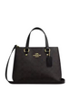 Coach Station Carryall Bag In Signature Canvas Walnut Black