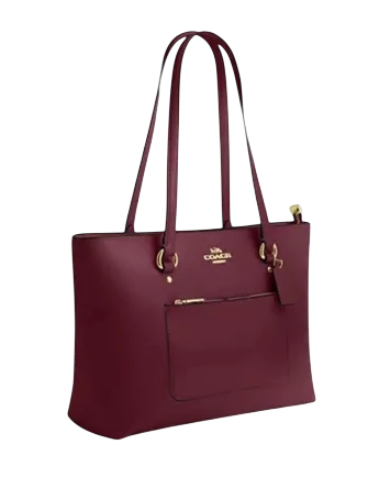 Coach Station Tote Bag Dark Cherry