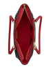 Coach Station Tote Bag In Maxi Signature Canvas Walnut True Red