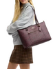 Coach Station Tote Bag In Signature Canvas Black Currant