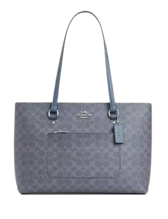 Coach Station Tote Bag In Signature Canvas Chambray
