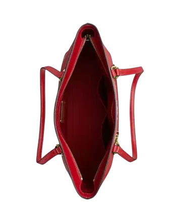 Coach Station Tote Bag In Signature Canvas Crimson