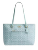 Coach Station Tote Bag In Signature Canvas Light Blue