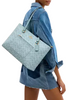 Coach Station Tote Bag In Signature Canvas Light Blue