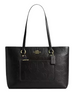 Coach Station Tote Bag In Signature Leather Black