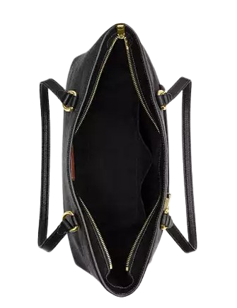 Coach Station Tote Bag In Signature Leather Black