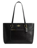Coach Station Tote Bag In Signature Leather Black