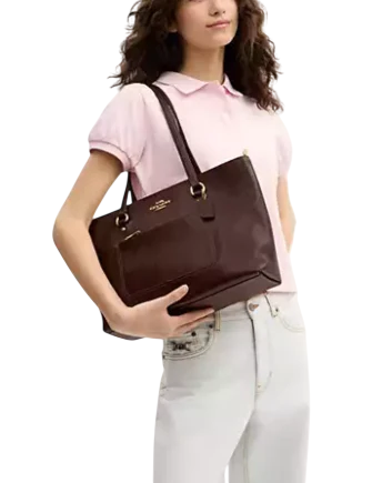 Coach Station Tote Bag Maple