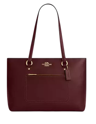Coach Station Tote Bag Maroon