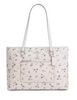 Coach Station Tote Bag With Star Print Chalk