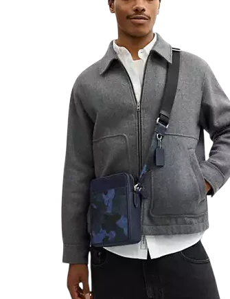 Coach Sullivan Crossbody Bag In Signature Camo Print Blue