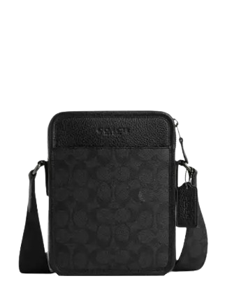 Coach Sullivan Crossbody Bag In Signature Canvas Charcoal Black