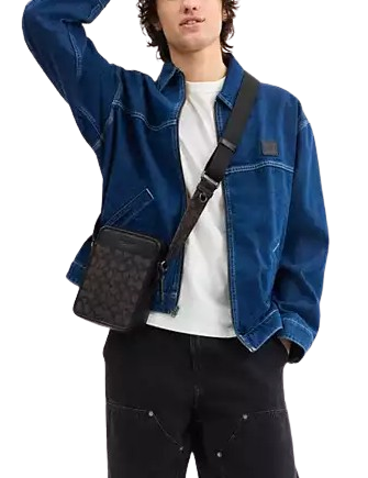 Coach Sullivan Crossbody Bag In Signature Canvas Walnut Black
