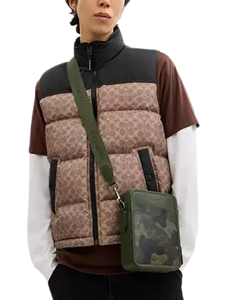 Coach Sullivan Crossbody In Signature Camo Print Dark Shamrock