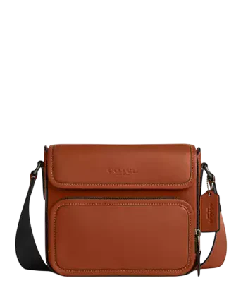 Coach Sullivan Flap Crossbody Bag Tan