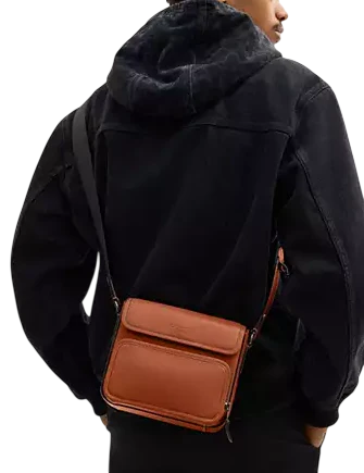 Coach Sullivan Flap Crossbody Bag Tan