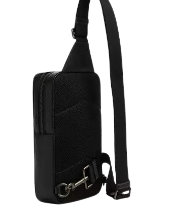Coach Sullivan Pack In Signature Canvas Charcoal Black