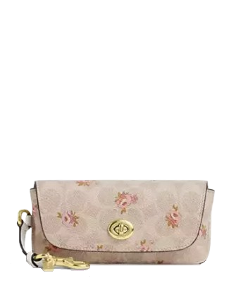 Coach Sunglass Case CAP11 フルーツ柄 NWT Coach Sunglass Case With Strawberry/heart/cherry/floral