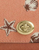 Coach Sunglass Case With Shell Print Coral Sunrise