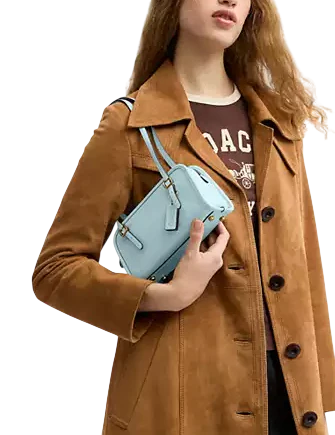 Coach Swing Zip Bag 20 Light Blue