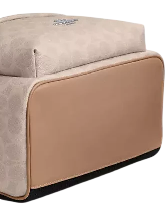 Coach Taylor Small Backpack In Signature Canvas Sand Taupe