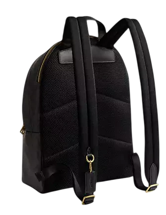 Coach Taylor Small Backpack In Signature Canvas Walnut Black
