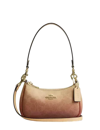 Coach Teri Mini Crossbody Bag In Ombre Signature Canvas Sunset