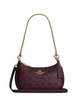 Coach Teri Mini Crossbody Bag In Signature Canvas Black Currant 