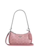 Coach Teri Mini Crossbody Bag In Signature Canvas Dusty Pink