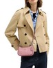 Coach Teri Mini Crossbody Bag In Signature Canvas Dusty Pink