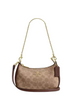 Coach Teri Mini Crossbody Bag In Signature Canvas Tan Brown